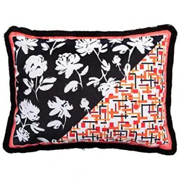 Cojín Decorativo Geométrico/Flores Velvet 60x13x45cm