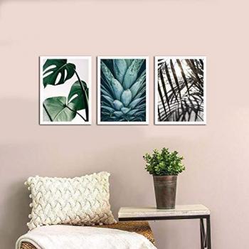 WOODEN ART - Cuadro decorativo 3 piezas de MDF natural - U-SI-8681875280319