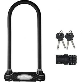 Candado U Master Lock 280mm x 110mm, acero cementado, negro