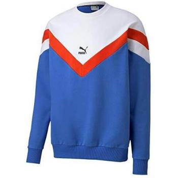 PUMA Iconic MCS Crew Ft Sudadera, Hombre, Palace Blue, XL