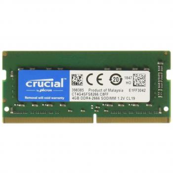 Crucial CT4G4SFS8266 memory module 4 GB DDR4 2666 MHz