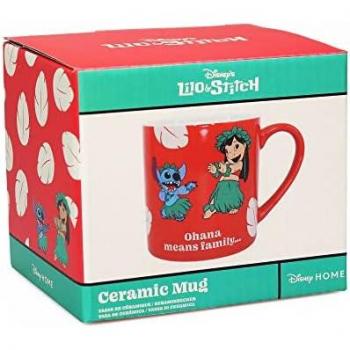 Taza Half Moon Bay Disney Lilo & Stitch Ohana Means Family 310 Ml