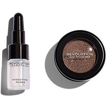 Makeup Revolution Flawless Foils Vegan Eyeshadow Set: Primer 2ml + Palette Overcome 2g