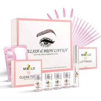 Lifting Pestañas, Scdom Lash Lift Kit y Brow Lamination Kit Levantamiento de Pestañas y Cejas Nutritivo Seguro, Semipermanente Suministros de Grado de Salón de Bricolaje Para Tratamientos de Belleza
