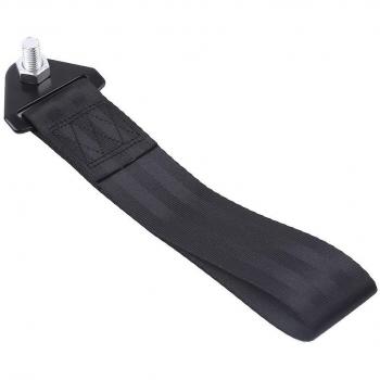 Sedeta® Piezas del coche del vehículo de remolque remolque correa Parachoques de alta resistencia de tracción por cable gancho 2INCH cuerda de emergencia Negro