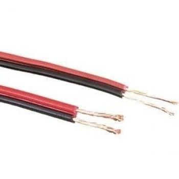 Pack de 100 mts Cable audio paralelo rojo/negro 2 × 0'75 mm² Electro Dh 49.062/0.75 8430552032068
