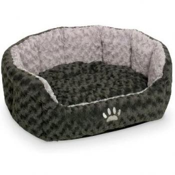 Cama Ovalada para Mascotas Nobby Seoli Gris Oscuro/Claro