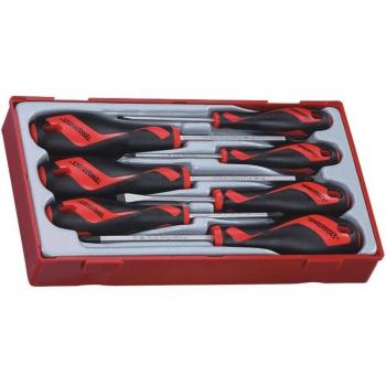 Juego de 7 destornilladores de bocas planas, Phillips y Pozidriv Tengtools TT917N