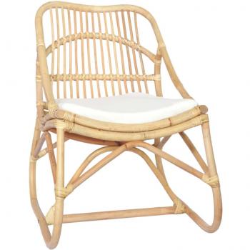 Silla de ratán y lino Día y Noche
