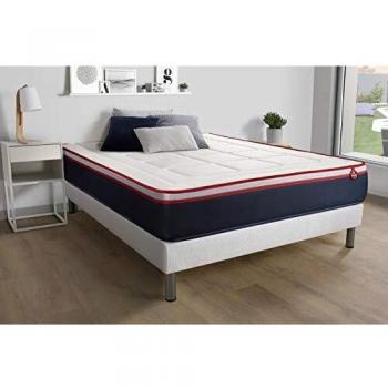 Colchón Vitalit blanco con muelles ensacados y espuma viscoelástica 140 x 200