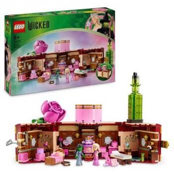 LEGO Wicked Dormitorio de Glinda y Elphaba Casita de Muñecas y Baúl de Juguete con 2 Mini Muñecos, Juego de Vestir Muñeca, Regalo para Niñas y Niños de