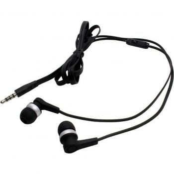 Auriculares in-ear estéreo negro para LG P720 Optimus 3D Max;