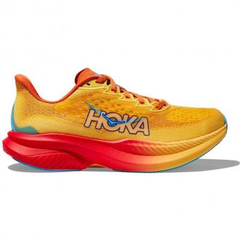 HOKA Mach 6 Women's Orange Running Sneakers, Size 8 M, Gender: Female
