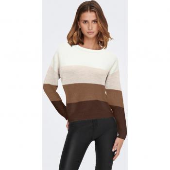 Jersey de mujer de rayas con cuello redondo JDY