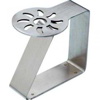 Set de Clips Sujeta Manteles de Acero Inoxidable en Forma de Sol, 4 Unidades - Plata