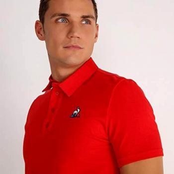 Le Coq Sportif ESS Polo SS N°2, Hombre, Pur Rouge, XL
