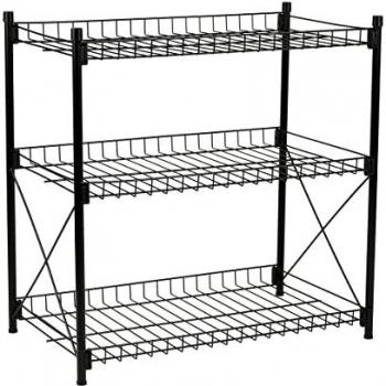 Estantería Metálica Confortime de 3 Niveles, Dimensiones 52x34x55cm, Robusta y Espaciosa, Versátil y Moderna, Práctica y Funcional, Ajustable