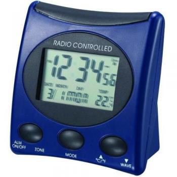 Proficell Technoline WT 221-T - Despertador Inalámbrico, Color Azul Y Negro