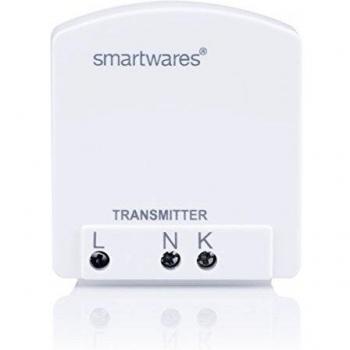 Smartwares SH5-TBR-A Transmisor Smarthome de Interior con Interruptor inalámbrico de 1 Canal, Blanco