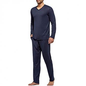 Pijama Largo de Hombre Soft Premium Azul Marino Impetus