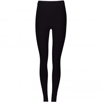 Ferragamo Women's Black Logo-Plaque Leggings, Size Large, Style Number 111700