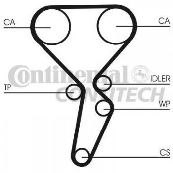 Continental Contitech CT1126 correa de distribución