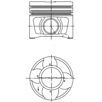Pistón Kolbenschmidt 40356600 para VW