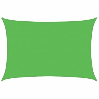 Toldo de vela HDPE verde claro 160 g/m² 5x6 m