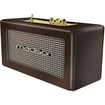 Madison Freesound-Vintage-Wd - Altavoz Bluetooth, Marrón