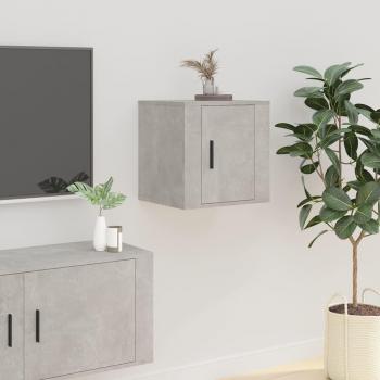 Soporte para TV gris hormigón 40x34,5x40 cm