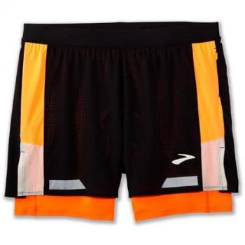 Brooks Run Visible 5 Men's 2-in-1 Running Shorts 2.0 - Black