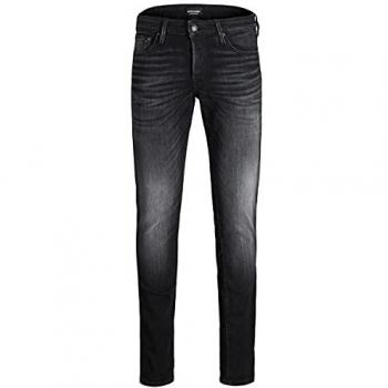 Jack & Jones Glenn Icon Black Denim Jeans for Men, Style 557, Size 36W/36L
