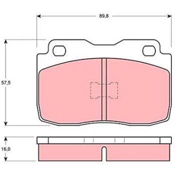 Juego de pastillas de freno TRW GDB359, pastilla de freno, fabricante TRW Automotive AfterMarket