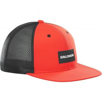 Gorra de montaña unisex Trucker Salomon roja brillante L-XL