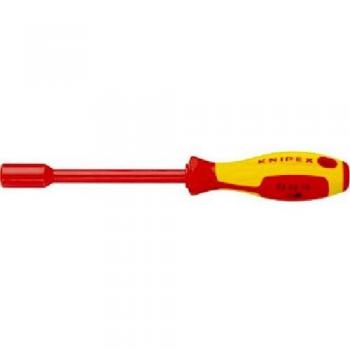 KNIPEX Llave de vaso con mango destornillador aislado 1000V