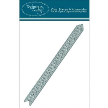 Technique Tuesday metal DIY dies-chevron tira
