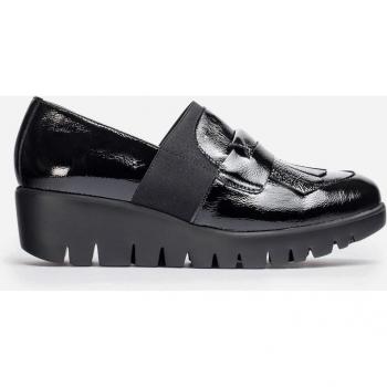 Mocasín de Piel Charol Wonders Kenai C-33301 - Negro