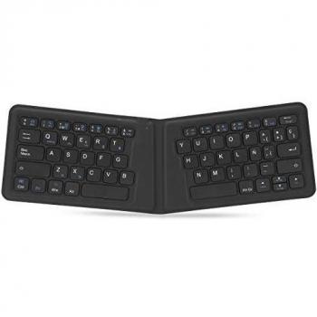 1byone teclado Bluetooth plegable, teclado pórtatil Bluetooth inalámbrico para Windows/iOS/Mac/Android, Gris
