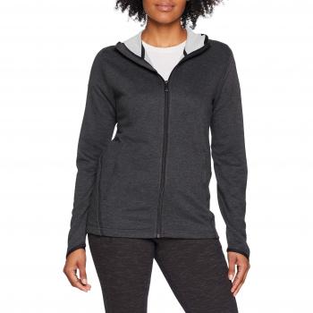 Adidas FL Prime Hoodie Sudadera, Mujer, Gris/Negro