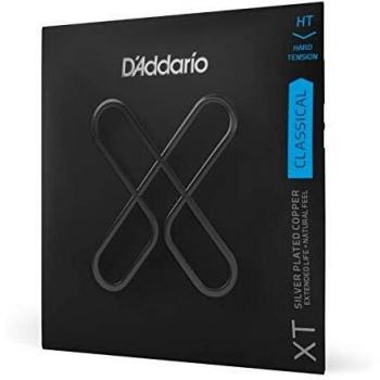 D'Addario XT Classical Guitar Strings - Silver Plated Copper, Hard Tension (Model XTC46)