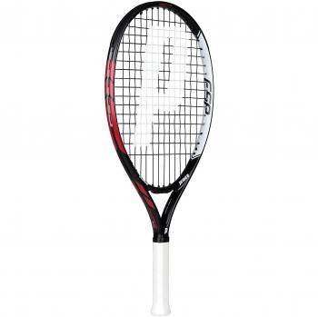 Prince Warrior 23 ESP - Raqueta de tenis para niños, color negro / rojo, talla 0
