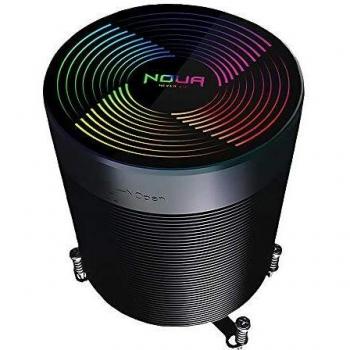 Dissipador de CPU Noua Alaska 150W RGB Tower con Ventilador PWM de 60mm y 5 Heatpipes, Compatible LGA 1151>2011 y AMD AM3>AM4, Negro