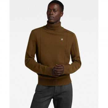 Jersey de cuello vuelto Structure Turtle Knitted de hombre