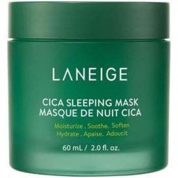 Laneige Cica Sleeping Mask 60ml - Type: Sleeping Mask; Characteristics: Soothing, Hydrating, Repairing, Enriched with Centella Asiatica extract, Lightweight texture, Overnight treatment for calming irritated skin, Suitable for all skin