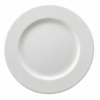 Plato Llano Ariane Orba Cerámica Blanco Ø 27 cm (12 Unidades)