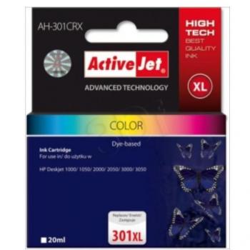 Cartucho de Tinta Original Activejet AH-301CRX Cian/Magenta/Amarillo 3 colores (Cian, Magenta, Amarillo) para impresoras HP, capacidad estándar