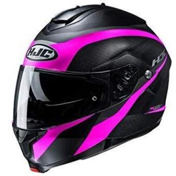 Casco HJC C91 Taly Mc8Sf - Modular con Visera Solar Schwarz-Rosa Mate