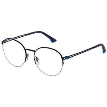 Police VPL880520606 Gafas, Total Semi Matt Blue, 52/18/145 para Hombre