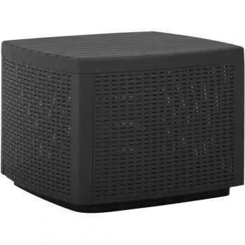 vidaXL Garden Table Grey 53x53x40 cm Plastic