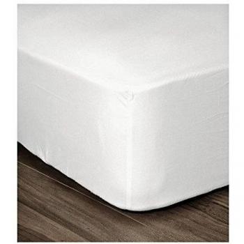 Sábana Bajera Ajustable Lovely Home Blanco 160 x 200 cm (Cama doble)